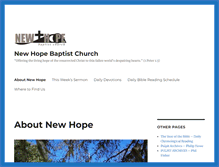 Tablet Screenshot of mynewhopebc.com